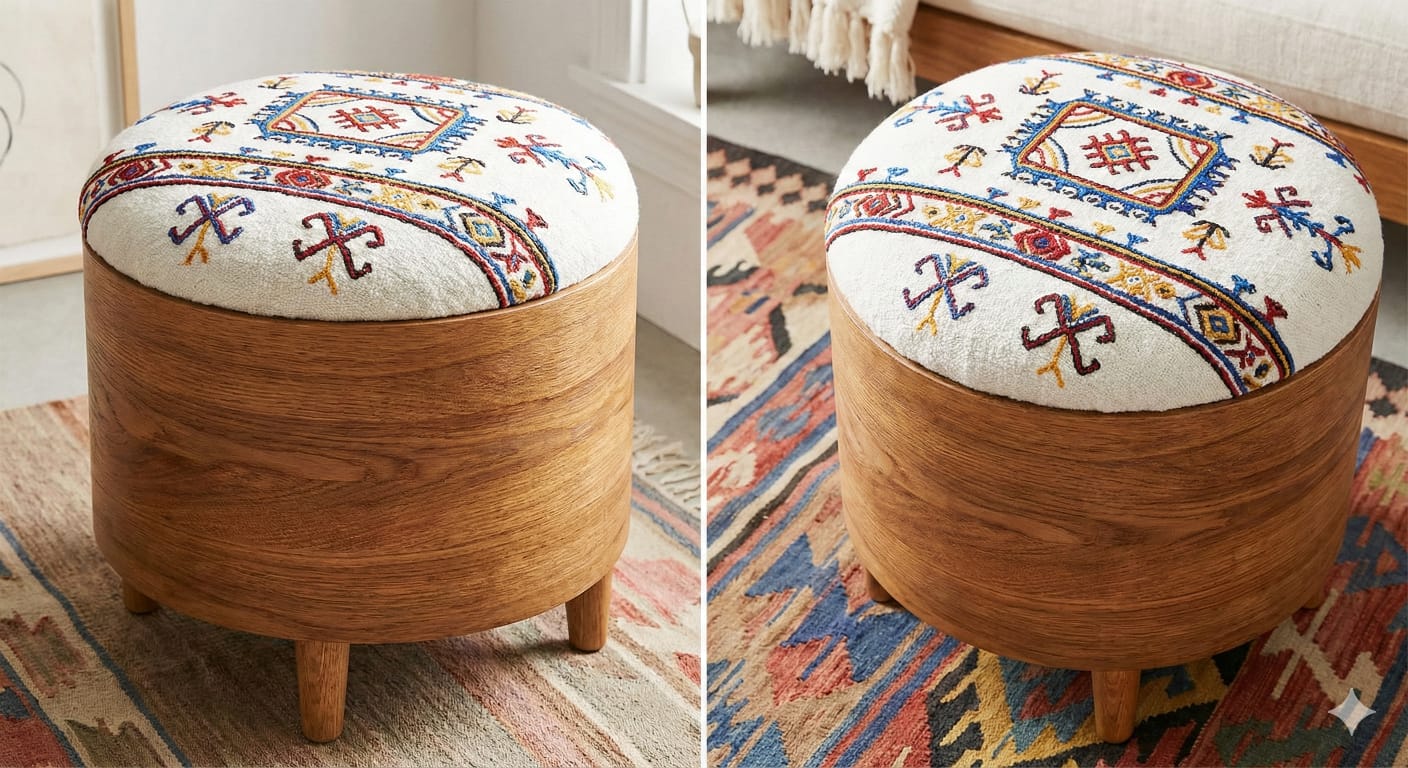Ottoman Storage Accent Chair