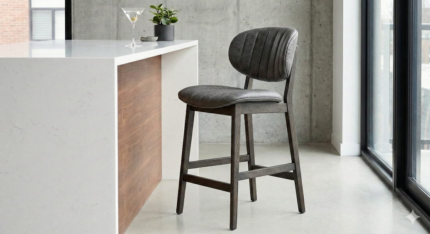 Leather Bar Stool