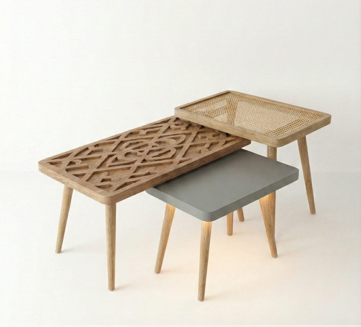 Elegant Trio Coffee Tables