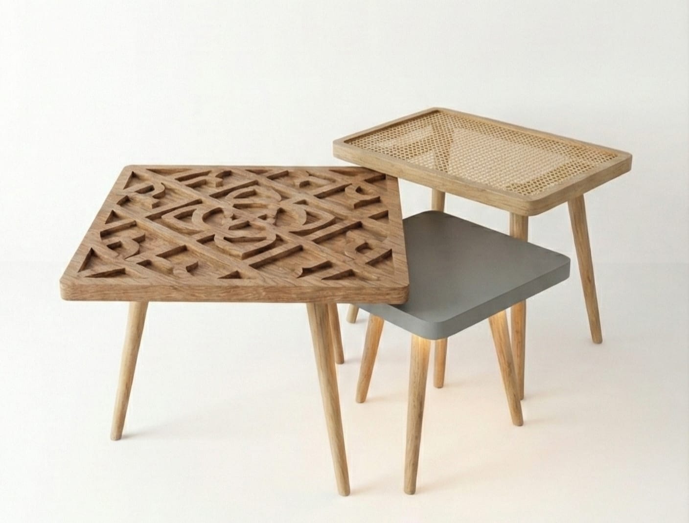 Elegant Trio Coffee Tables